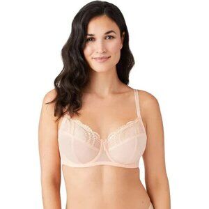 Wacoal 855304 Evocative Edge Bra 38H Peach Parfait Full Figure Underwire $54 NWT